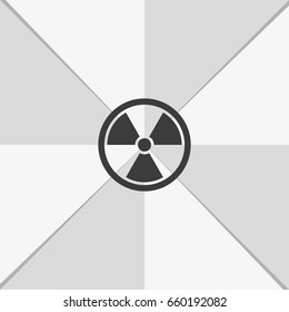 The radiation icon. Radiation symbol.