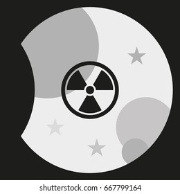 The radiation icon. Radiation symbol.