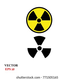 The radiation icon. Radiation symbol.