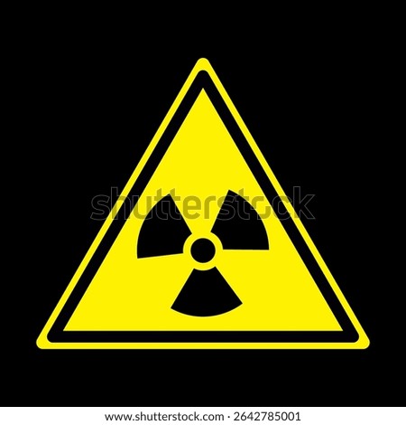 The radiation icon. Radiation symbol.