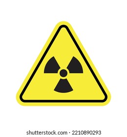 The radiation icon. Radiation symbol isolated on white background. Vector illustration