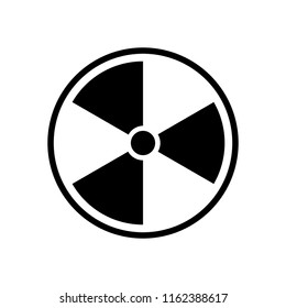 The radiation icon. Radiation symbol. Vector.