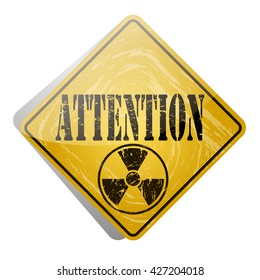 The radiation icon . Radiation symbol . Vector illustration