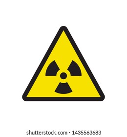 The radiation icon. Radiation symbol. Warning fan symbol vector icon