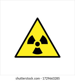 Radiation Icon, Transmission, Emission Of Energy In The Form Of Waves Or Particles Vector Art Illustration