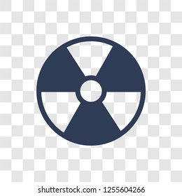 radiation icon. Trendy radiation logo concept on transparent background from army and war collection