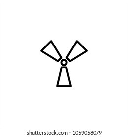 Radiation icon vector