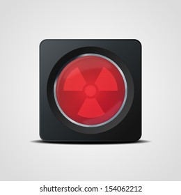 Radiation icon. Vector illustration