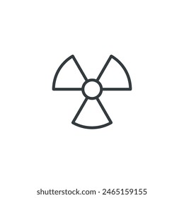 Radiation icon, radiation vector illustration