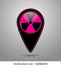 radiation icon vector illustration