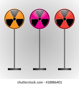 radiation icon vector illustration