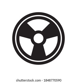 Diseño de la Ilustración del Vector de Icono de Radiación