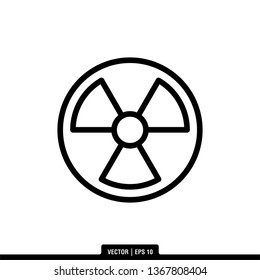 Radiation Icon Vector Illustration Logo Template