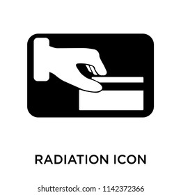 Radiation icon vector isolated on white background for your web and mobile app design, Radiation logo concept