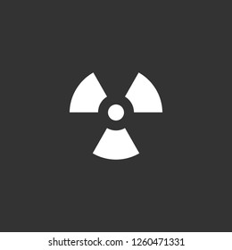 radiation icon vector. radiation sign on black background. radiation icon for web and app