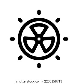 Radiation Icon Vector Symbol Design Illustration