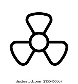 Radiation Icon Vector Symbol Design Illustration