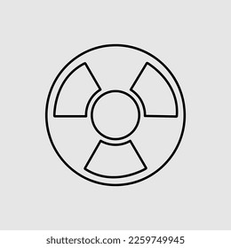 Radiation Icon Vector. trendy style illustration on white background 
