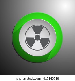 The radiation icon. Web design style