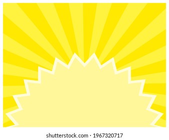 Radiation background.　Vector illustration .