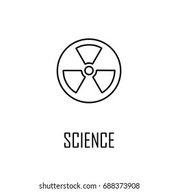 Radiation line icon. High quality black outline Logo for web site design and mobile apps. Vector illustration on a white background.