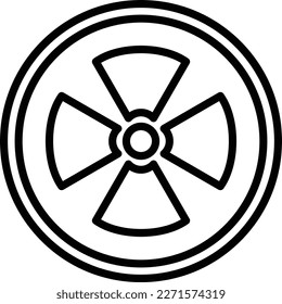 Vektorgrafik-Design der Strahlungslinie