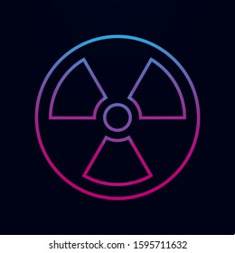 Radiation nolan icon. Simple thin line, outline vector of sciense icons for ui and ux, website or mobile application