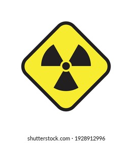 Radiation or nuclear caution design. vector illustration