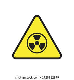 Radiation or nuclear caution design. vector illustration