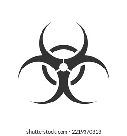 radiation - nuclear warning sign icon vector design template in white background