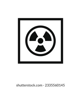 Radiation packaging mark icon symbol vector