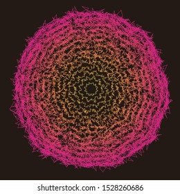 Radiation pattern with geometric lineal change