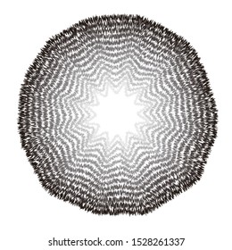 Radiation pattern with geometric lineal change