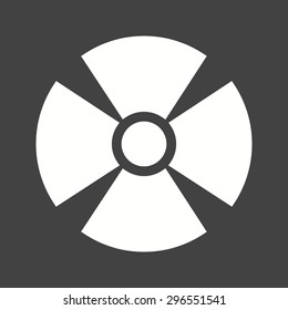 Radiation, radioactive, radio therapy icon vector image. Can also be used for healthcare and medical. Suitable for mobile apps, web apps and print media.