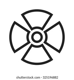 Radiation, Radioactive, Radio Therapy Icon Vector Image. Can Also Be Used For Healthcare And Medical. Suitable For Mobile Apps, Web Apps And Print Media.