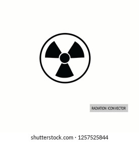 	
Radiation sign icon 