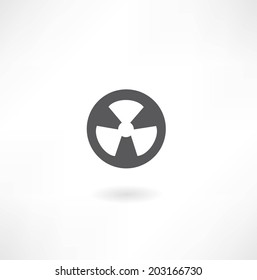 radiation sign icon