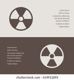 radiation sign, icon