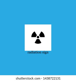 radiation sign icon sign signifier vector