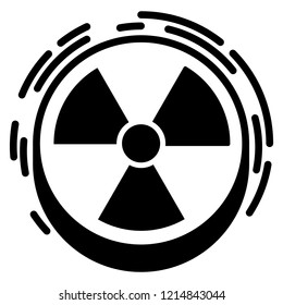 Radiation sign icon. Simple illustration of radiation sign vector icon for web design isolated on white background