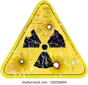 Radiation Sign Nuclear Power Warning Sign Stock Vector (Royalty Free ...