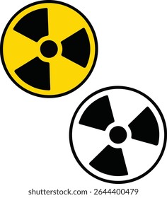 radiation, sign, radioactive, nuclear, danger,