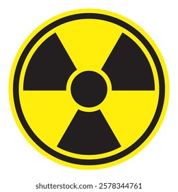 Radiation sign. Radioactivity alert symbol.