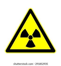 The radiation sign. Radiation symbol,vector illustration on white backgroung