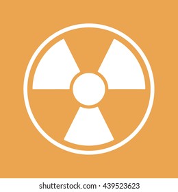 Radiation sign vector icon
