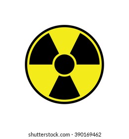 Radiation sign vector symbol
