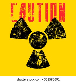 radiation sign.vector illustration.