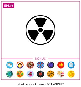 Radiation simple icon