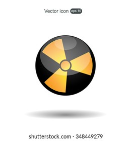 Radiation symbol of activity, vector illustration