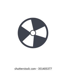 Radiation symbol of activity, vector illustration